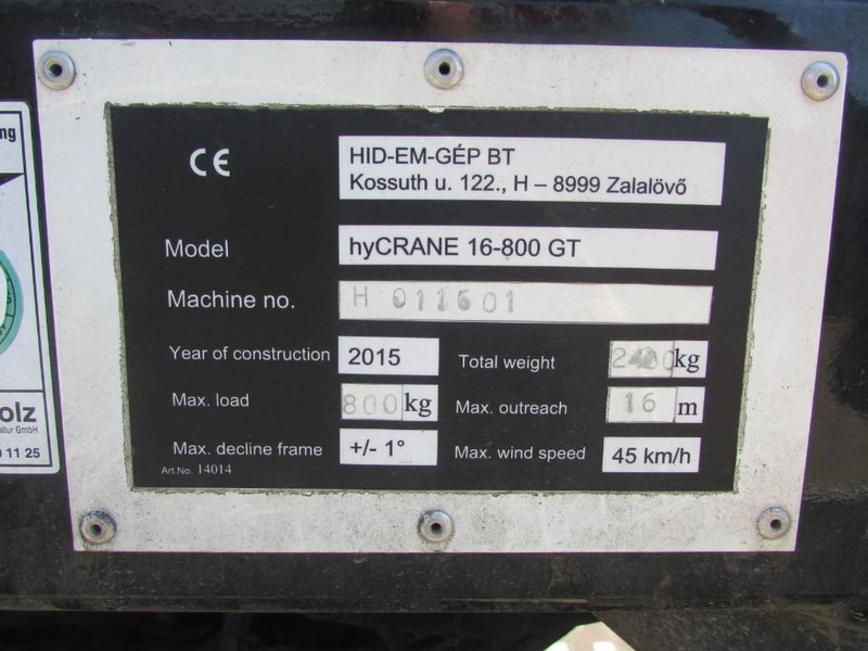 Teupen TGT HighCrane 800 hyCRANE 16-800GT Raupenkran Mini - 관절 붐 : 사진 3 Teupen TGT HighCrane 800 hyCRANE 16-800GT Raupenkran Mini - 관절 붐 : 사진 3