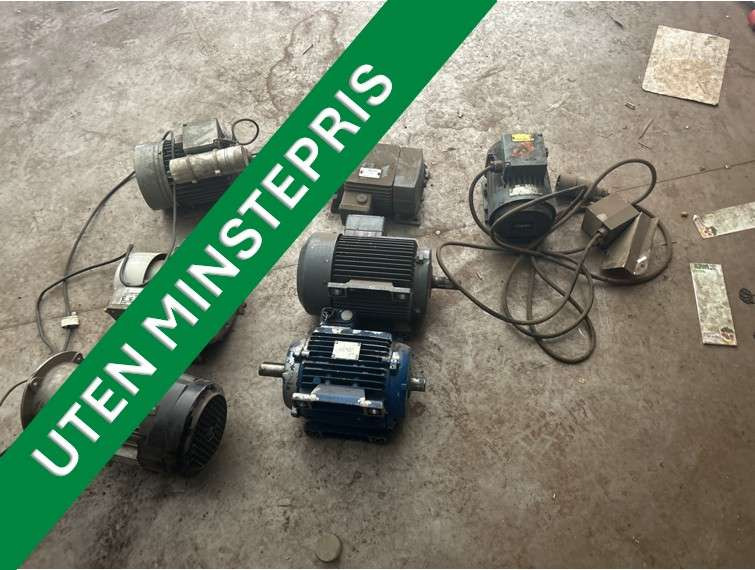 7 stk. elektromotorer (uten minstepris) - 작업장 장비 : 사진 1 7 stk. elektromotorer (uten minstepris) - 작업장 장비 : 사진 1