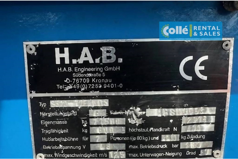 시저 리프트 HAB S320-12E4wds | 2015 : 사진 14
