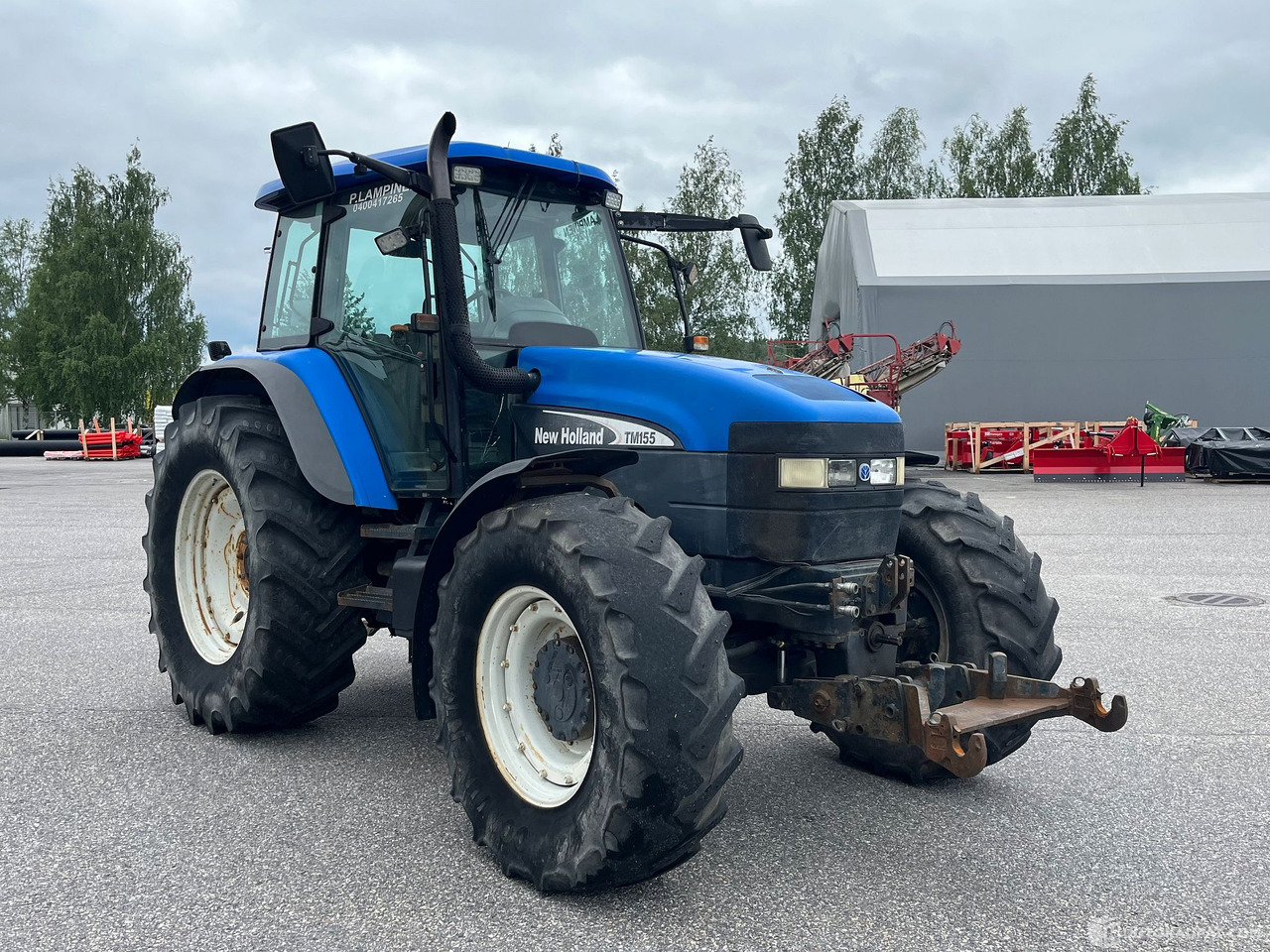 New Holland TM155, traktori etunostolaitteeella, 2004,, Salo - 농업용 기계 : 사진 4 New Holland TM155, traktori etunostolaitteeella, 2004,, Salo - 농업용 기계 : 사진 4