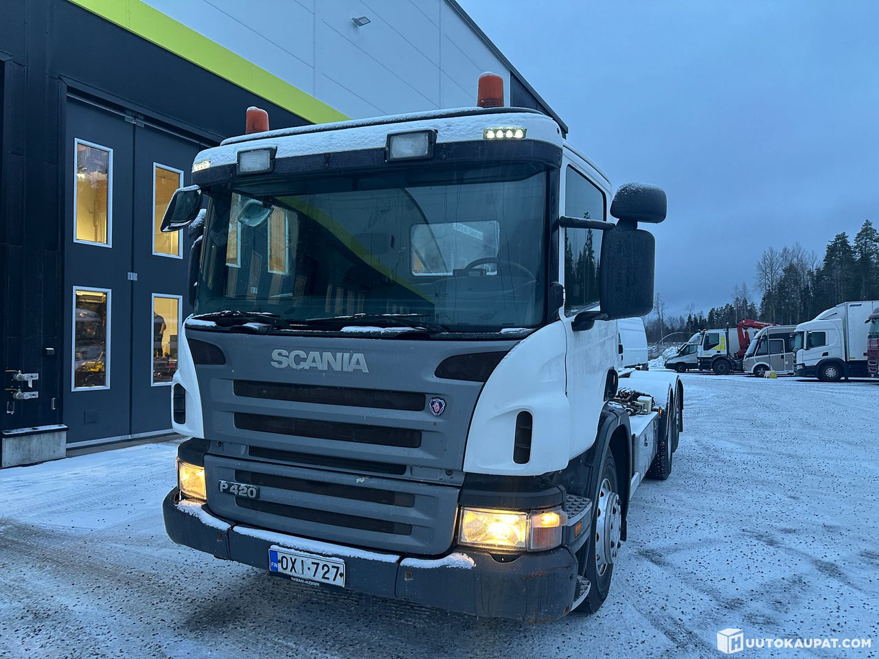 Scania P420, 2006, 1,180,000 km, Pirkkala - 후크 리프트 트럭 : 사진 2 Scania P420, 2006, 1,180,000 km, Pirkkala - 후크 리프트 트럭 : 사진 2
