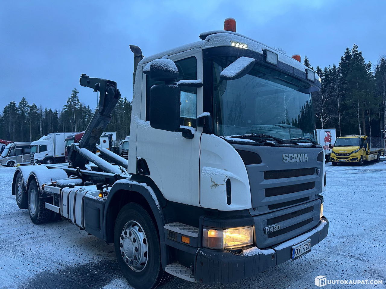 Scania P420, 2006, 1,180,000 km, Pirkkala - 후크 리프트 트럭 : 사진 4 Scania P420, 2006, 1,180,000 km, Pirkkala - 후크 리프트 트럭 : 사진 4