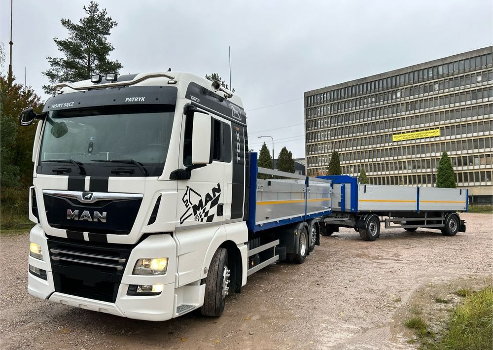 MAN TGX Tandem 1m burty TOP KOMPLET / ALUFELGI / zarejestrowany gotowy do pracy / przyczepa 18t / FULL OPCJA / 26.420 26.460 26.500 26.400 26.440 26.480 26.510 460 500 - 기타 기계 : 사진 1 MAN TGX Tandem 1m burty TOP KOMPLET / ALUFELGI / zarejestrowany gotowy do pracy / przyczepa 18t / FULL OPCJA / 26.420 26.460 26.500 26.400 26.440 26.480 26.510 460 500 - 기타 기계 : 사진 1