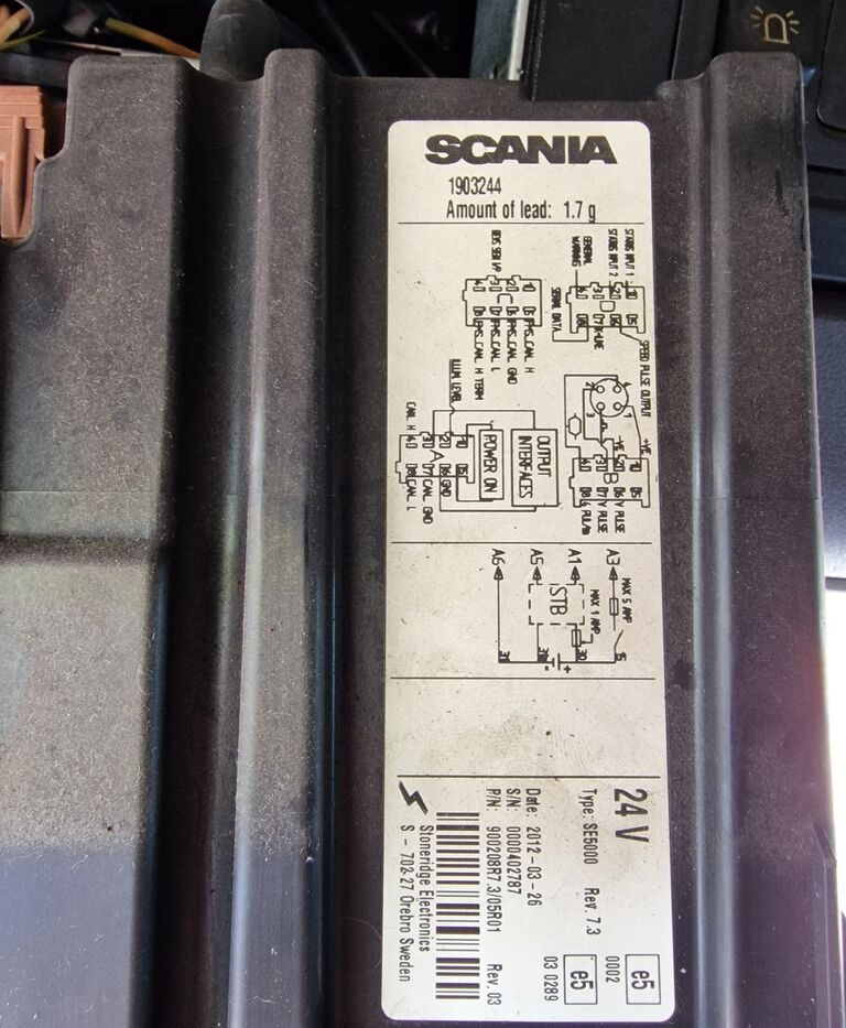 Scania REV 7.3 1903244 Scania REV 7.3 1903244 truck - 태코그래프 트럭 용 : 사진 2 Scania REV 7.3 1903244 Scania REV 7.3 1903244 truck - 태코그래프 트럭 용 : 사진 2