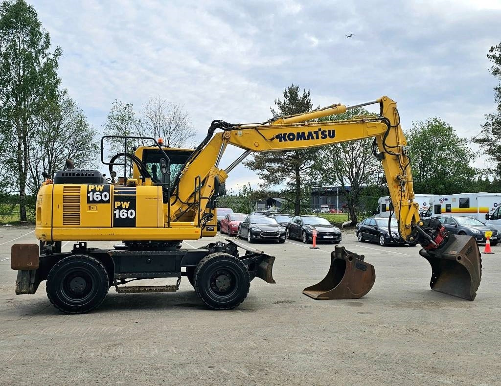 휠 굴삭기 Komatsu pw 160 -8 : 사진 6