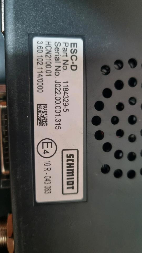 Schmidt Aebi ESC-D Salzstreuer Steuerung Bordcomputer 1184329-5 Bedieeinheit Stratos Salzsilo - ECU 지자체/ 특수 차량 용 : 사진 2 Schmidt Aebi ESC-D Salzstreuer Steuerung Bordcomputer 1184329-5 Bedieeinheit Stratos Salzsilo - ECU 지자체/ 특수 차량 용 : 사진 2