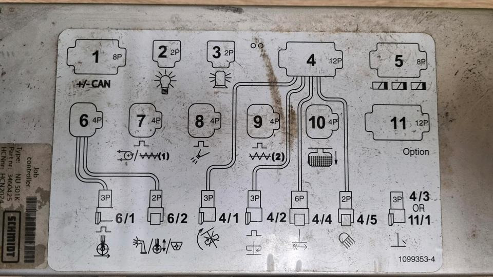 Schmidt NU 501K Job Controller Stratos Salzstreuer Rechner Bordcomputer Bedienung 3460425 - ECU 지자체/ 특수 차량 용 : 사진 4 Schmidt NU 501K Job Controller Stratos Salzstreuer Rechner Bordcomputer Bedienung 3460425 - ECU 지자체/ 특수 차량 용 : 사진 4