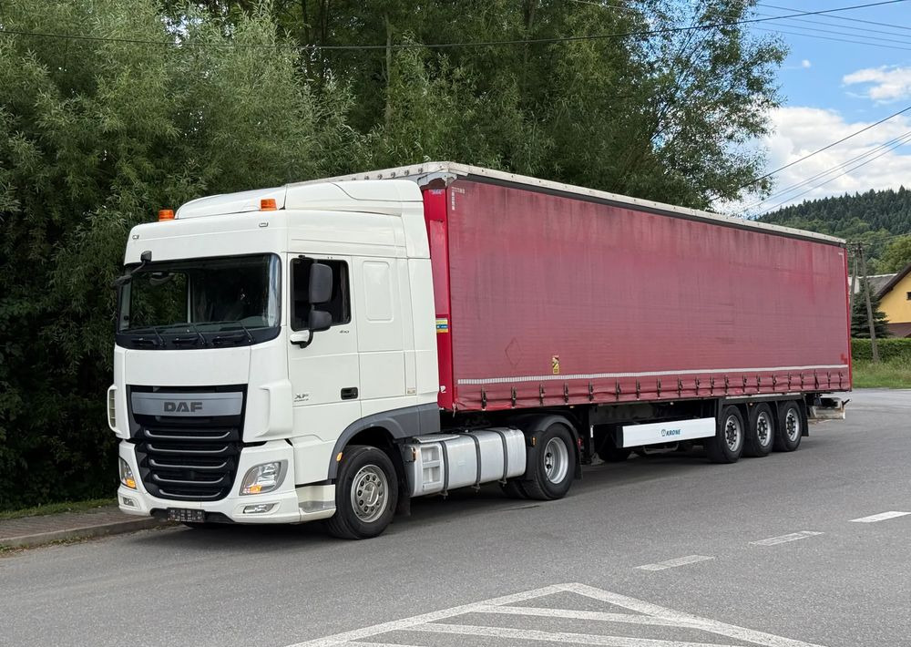 DAF * Zestaw * DAF 106 Euro 6 + Naczepa Krone * Bardzo Dobry Stan - 트랙터 유닛, 커튼사이더 세미 트레일러 : 사진 1 DAF * Zestaw * DAF 106 Euro 6 + Naczepa Krone * Bardzo Dobry Stan - 트랙터 유닛, 커튼사이더 세미 트레일러 : 사진 1