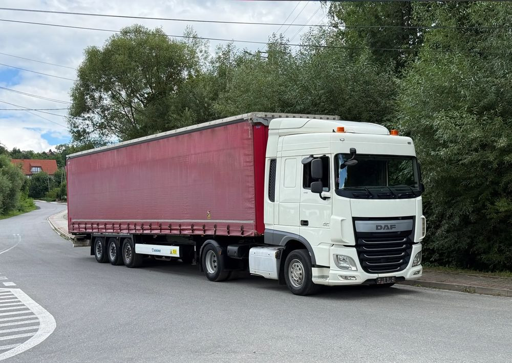 DAF * Zestaw * DAF 106 Euro 6 + Naczepa Krone * Bardzo Dobry Stan - 트랙터 유닛, 커튼사이더 세미 트레일러 : 사진 2 DAF * Zestaw * DAF 106 Euro 6 + Naczepa Krone * Bardzo Dobry Stan - 트랙터 유닛, 커튼사이더 세미 트레일러 : 사진 2