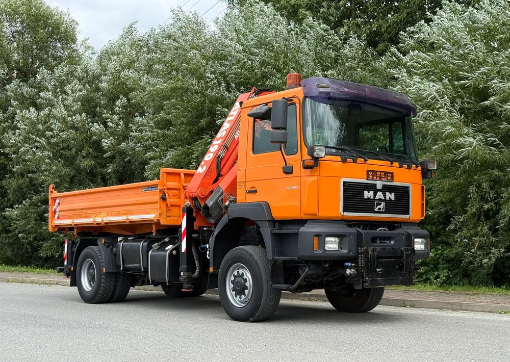 MAN * FE 410 A * MAN * 4x4 * HDS ATLAS 190 * Kiper Wywrotka * Bardzo Dobry Stan * Sprowadzony - 덤프트럭, 크레인 트럭 : 사진 2 MAN * FE 410 A * MAN * 4x4 * HDS ATLAS 190 * Kiper Wywrotka * Bardzo Dobry Stan * Sprowadzony - 덤프트럭, 크레인 트럭 : 사진 2