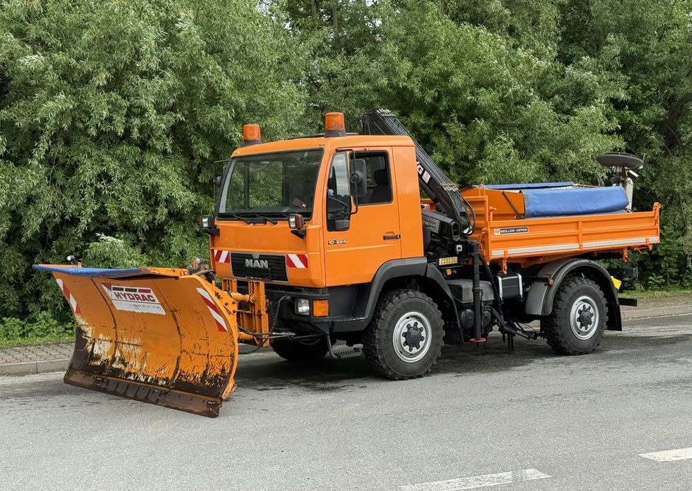 MAN * MAN LE 10.220 *Kiper Wywrotka * 4x4 * Pług Piaskarka * Zimowe Utrzymanie * Sprowadzony * HDS MKG * - 덤프트럭 : 사진 2 MAN * MAN LE 10.220 *Kiper Wywrotka * 4x4 * Pług Piaskarka * Zimowe Utrzymanie * Sprowadzony * HDS MKG * - 덤프트럭 : 사진 2