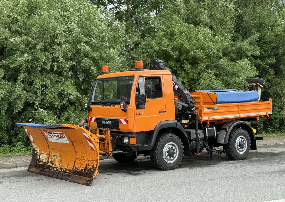 MAN * MAN LE 10.220 *Kiper Wywrotka * 4x4 * Pług Piaskarka * Zimowe Utrzymanie * Sprowadzony * HDS MKG * - 덤프트럭 : 사진 1 MAN * MAN LE 10.220 *Kiper Wywrotka * 4x4 * Pług Piaskarka * Zimowe Utrzymanie * Sprowadzony * HDS MKG * - 덤프트럭 : 사진 1
