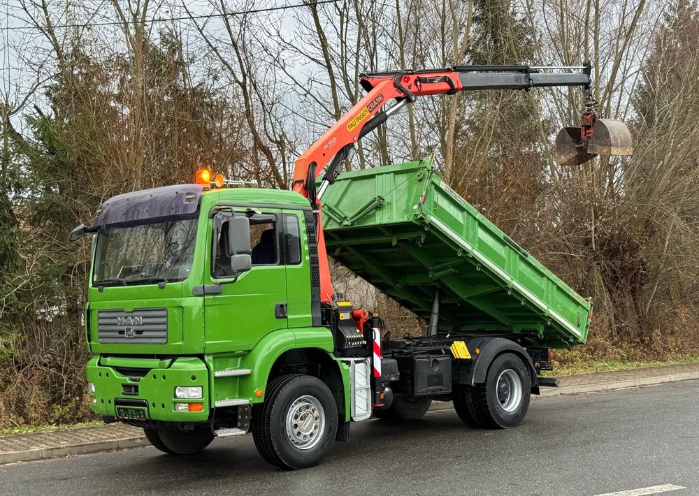 MAN * MAN TGA 18-360 * Kiper Wywrotka * 4x2 * Kran Palfinger PK 9501 Sprowadzony - 덤프트럭 : 사진 1 MAN * MAN TGA 18-360 * Kiper Wywrotka * 4x2 * Kran Palfinger PK 9501 Sprowadzony - 덤프트럭 : 사진 1