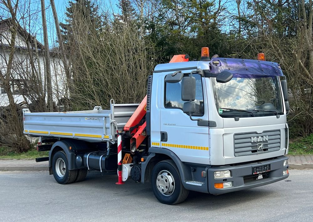 MAN MAN TGL 12-240 Kiper Wywrotka 4x2 Kran PALFINGER PK 12500 BARDZO DOBRY STAN - 덤프트럭 : 사진 2 MAN MAN TGL 12-240 Kiper Wywrotka 4x2 Kran PALFINGER PK 12500 BARDZO DOBRY STAN - 덤프트럭 : 사진 2