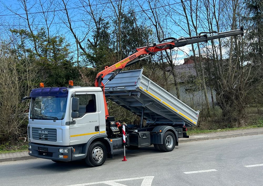 MAN MAN TGL 12-240 Kiper Wywrotka 4x2 Kran PALFINGER PK 12500 BARDZO DOBRY STAN - 덤프트럭 : 사진 1 MAN MAN TGL 12-240 Kiper Wywrotka 4x2 Kran PALFINGER PK 12500 BARDZO DOBRY STAN - 덤프트럭 : 사진 1