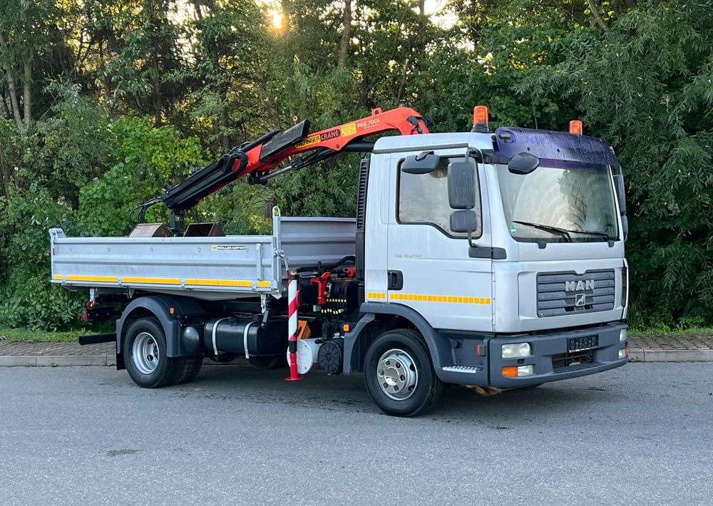 MAN MAN TGL 12-240 Kiper Wywrotka 4x2 Kran PALFINGER PK 12500 BARDZO DOBRY STAN - 덤프트럭 : 사진 2 MAN MAN TGL 12-240 Kiper Wywrotka 4x2 Kran PALFINGER PK 12500 BARDZO DOBRY STAN - 덤프트럭 : 사진 2