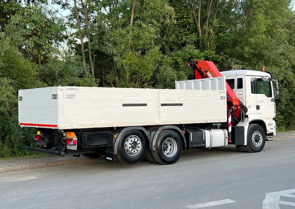 드롭사이드/ 플랫베드 트럭, 크레인 트럭 MAN * TGA 26-440 * 4x6 Hydrodrive * HDS Palfinger PK 20002 * Bardzo Dobry Stan : 사진 8