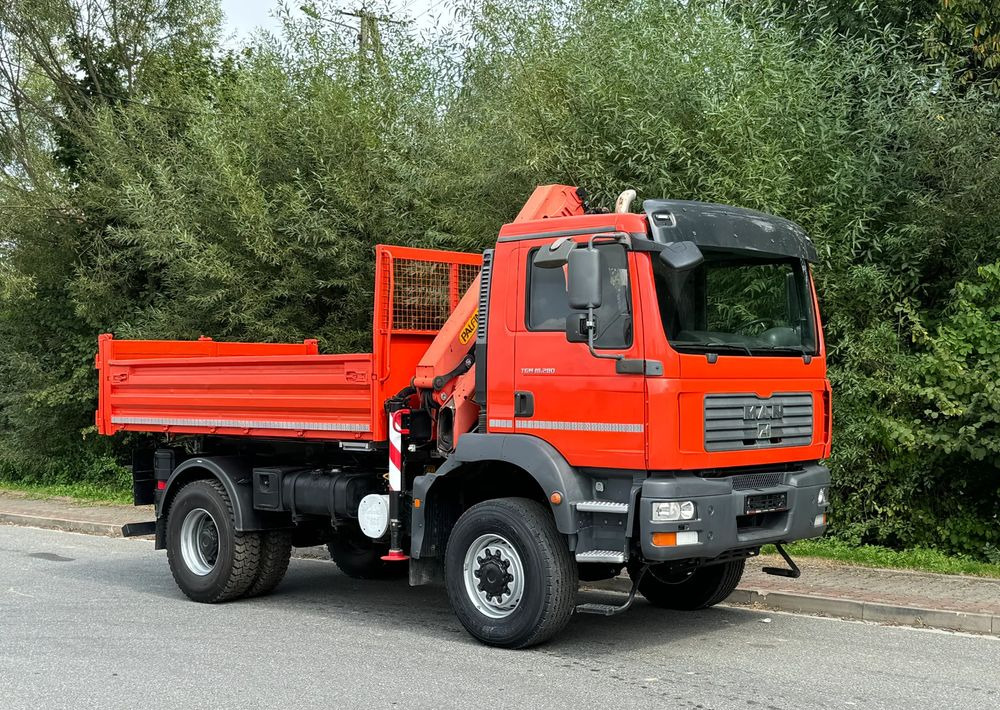 MAN * TGM 18-280 MAN 4x4 HDS Palfinger PK10500 * Kiper Wywrotka * Bardzo Dobry Stan - 덤프트럭 : 사진 2 MAN * TGM 18-280 MAN 4x4 HDS Palfinger PK10500 * Kiper Wywrotka * Bardzo Dobry Stan - 덤프트럭 : 사진 2