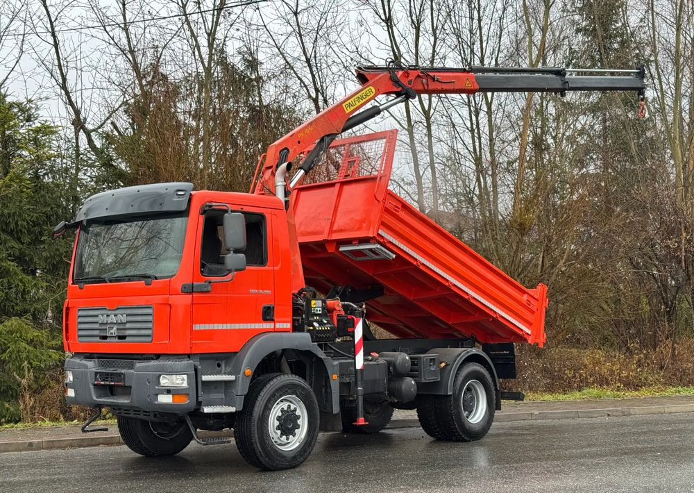 MAN * TGM 18-280 MAN 4x4 HDS Palfinger PK10500 * Kiper Wywrotka * Bardzo Dobry Stan - 덤프트럭 : 사진 1 MAN * TGM 18-280 MAN 4x4 HDS Palfinger PK10500 * Kiper Wywrotka * Bardzo Dobry Stan - 덤프트럭 : 사진 1