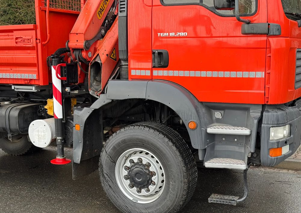 MAN * TGM 18-280 MAN 4x4 HDS Palfinger PK10500 * Kiper Wywrotka * Bardzo Dobry Stan - 덤프트럭 : 사진 5 MAN * TGM 18-280 MAN 4x4 HDS Palfinger PK10500 * Kiper Wywrotka * Bardzo Dobry Stan - 덤프트럭 : 사진 5
