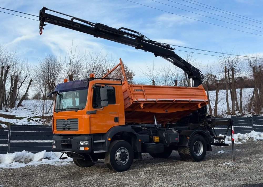 MAN * TGM 18-330 MAN 4x4 HDS Hiab 122 * Kiper Wywrotka * Bardzo Dobry Stan - 덤프트럭 : 사진 1 MAN * TGM 18-330 MAN 4x4 HDS Hiab 122 * Kiper Wywrotka * Bardzo Dobry Stan - 덤프트럭 : 사진 1