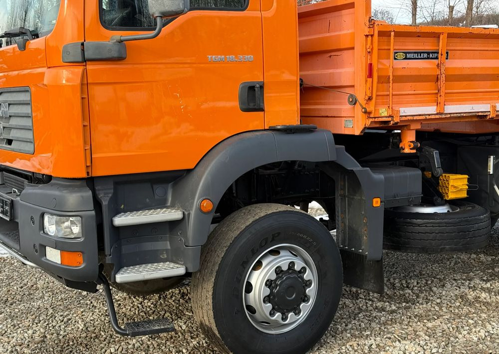 MAN * TGM 18-330 MAN 4x4 HDS Hiab 122 * Kiper Wywrotka * Bardzo Dobry Stan - 덤프트럭 : 사진 5 MAN * TGM 18-330 MAN 4x4 HDS Hiab 122 * Kiper Wywrotka * Bardzo Dobry Stan - 덤프트럭 : 사진 5