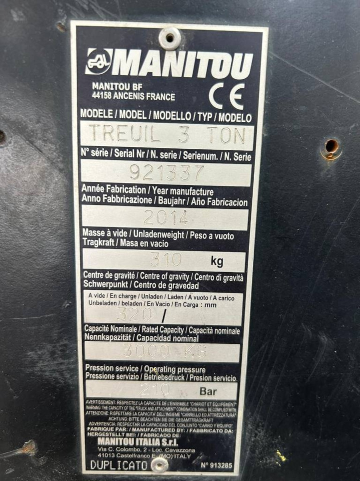 Manitou WINCH 3T - 윈치 : 사진 5 Manitou WINCH 3T - 윈치 : 사진 5