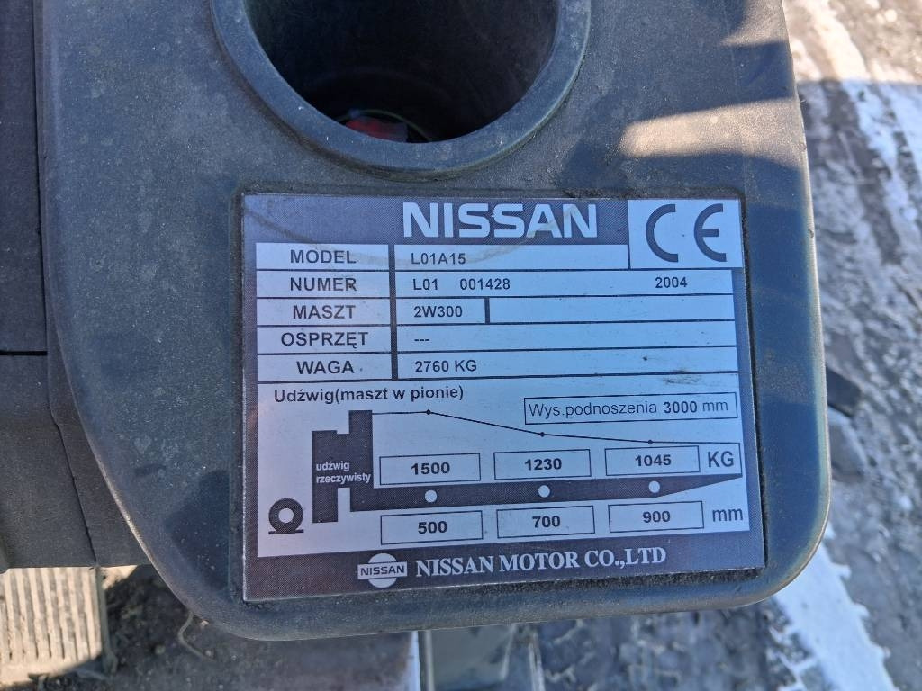 Nissan L01A15 - LPG 지게차 : 사진 3 Nissan L01A15 - LPG 지게차 : 사진 3