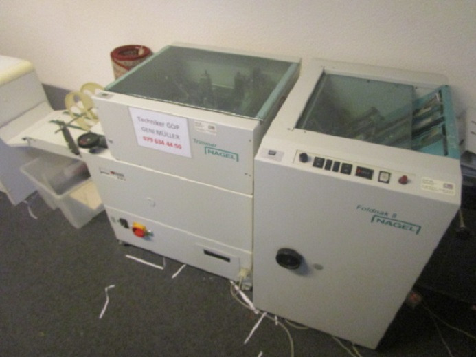 FALZ- UND HEFTMASCHINE NAGEL FOLDNAK 8 MIT TRIMMER - 접지기 : 사진 2 FALZ- UND HEFTMASCHINE NAGEL FOLDNAK 8 MIT TRIMMER - 접지기 : 사진 2
