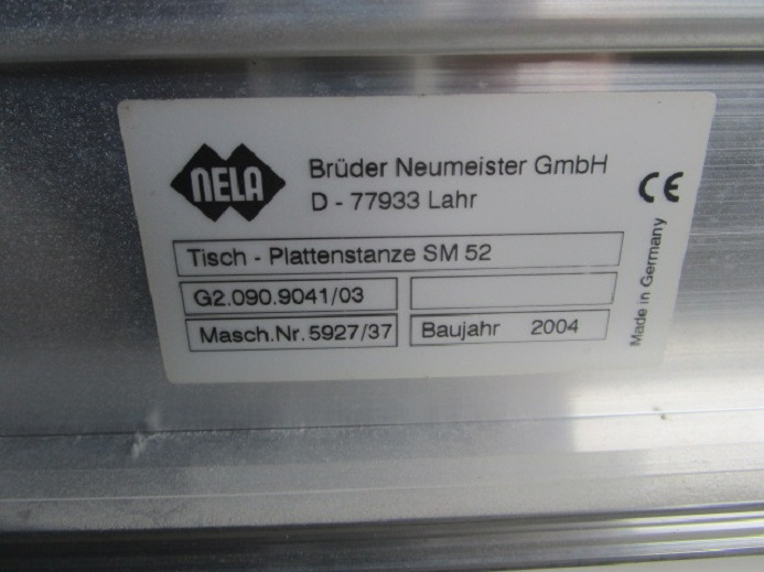 TISCH-PLATTENSTANZE G2.090.9041/03 FÜR SM 52 - 인쇄 기계 : 사진 4 TISCH-PLATTENSTANZE G2.090.9041/03 FÜR SM 52 - 인쇄 기계 : 사진 4