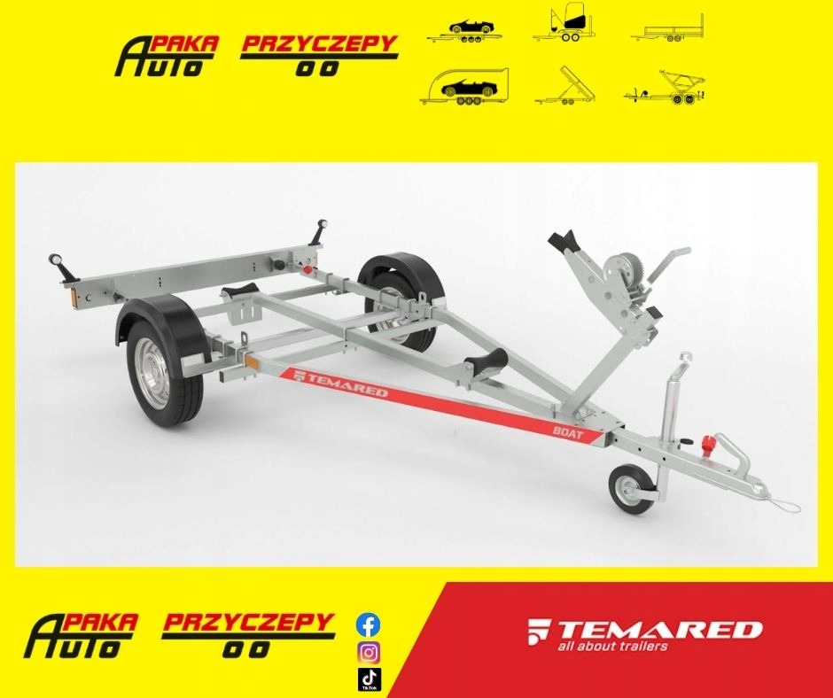 Podłodziowa przyczepa / Boat trailer Pod skuter wodny B05 DMC750 / Jet ski trailer B05 GVW 750 - 보트 트레일러 : 사진 1 Podłodziowa przyczepa / Boat trailer Pod skuter wodny B05 DMC750 / Jet ski trailer B05 GVW 750 - 보트 트레일러 : 사진 1