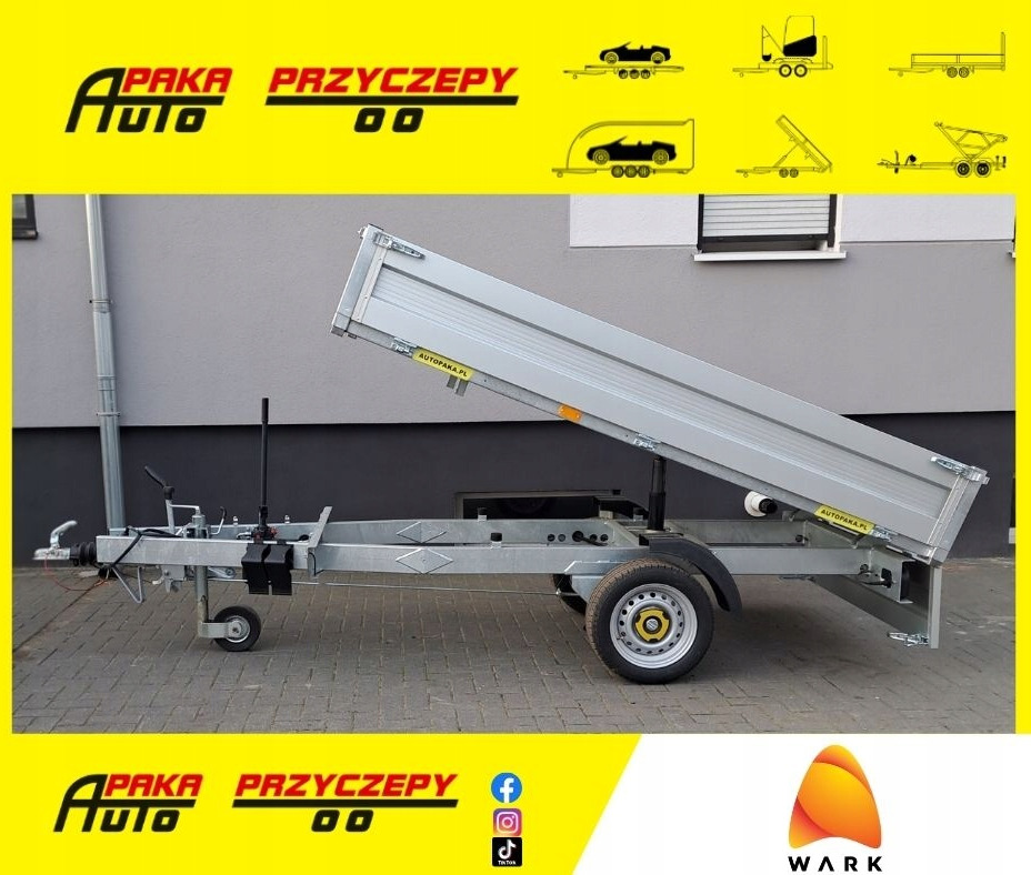 Przyczepa WARK wywrotka DMC 1500 kg 1-wywrot / WARK tipper trailer GVW 1500 kg 1-way tipper - 덤프 트레일러 : 사진 1 Przyczepa WARK wywrotka DMC 1500 kg 1-wywrot / WARK tipper trailer GVW 1500 kg 1-way tipper - 덤프 트레일러 : 사진 1
