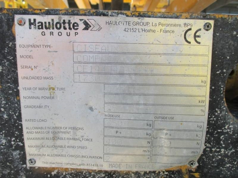 시저 리프트 Haulotte Compact 8 : 사진 14 시저 리프트 Haulotte Compact 8 : 사진 14