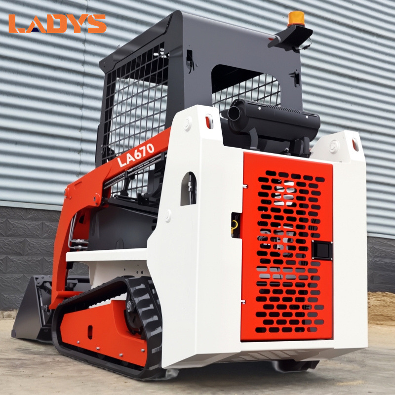 LADYS LA670 Mini Small Skid Steer Loader Compact Track Diesel Mini Skid Steer Loader For Sale With Small Mini Skid Steer Attachments 4 In 1 Bucket - 스키드 스티어 로더 : 사진 4 LADYS LA670 Mini Small Skid Steer Loader Compact Track Diesel Mini Skid Steer Loader For Sale With Small Mini Skid Steer Attachments 4 In 1 Bucket - 스키드 스티어 로더 : 사진 4