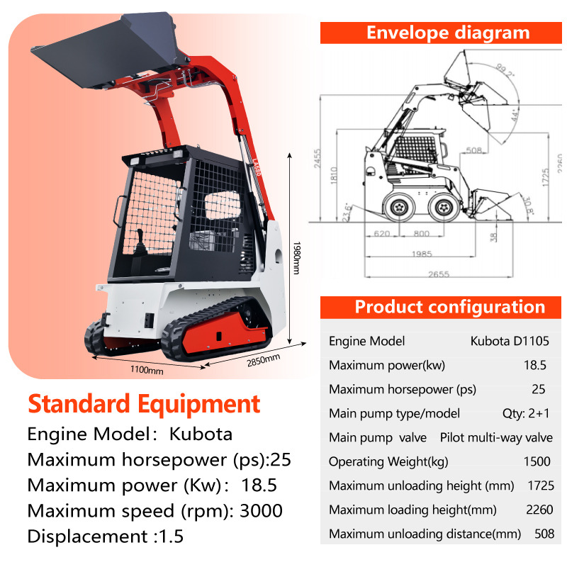 LADYS LA670 Mini Small Skid Steer Loader Compact Track Diesel Mini Skid Steer Loader For Sale With Small Mini Skid Steer Attachments 4 In 1 Bucket - 스키드 스티어 로더 : 사진 3 LADYS LA670 Mini Small Skid Steer Loader Compact Track Diesel Mini Skid Steer Loader For Sale With Small Mini Skid Steer Attachments 4 In 1 Bucket - 스키드 스티어 로더 : 사진 3
