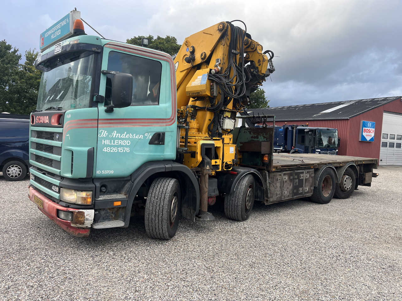 Scania G 124 - 크레인 트럭 : 사진 2 Scania G 124 - 크레인 트럭 : 사진 2