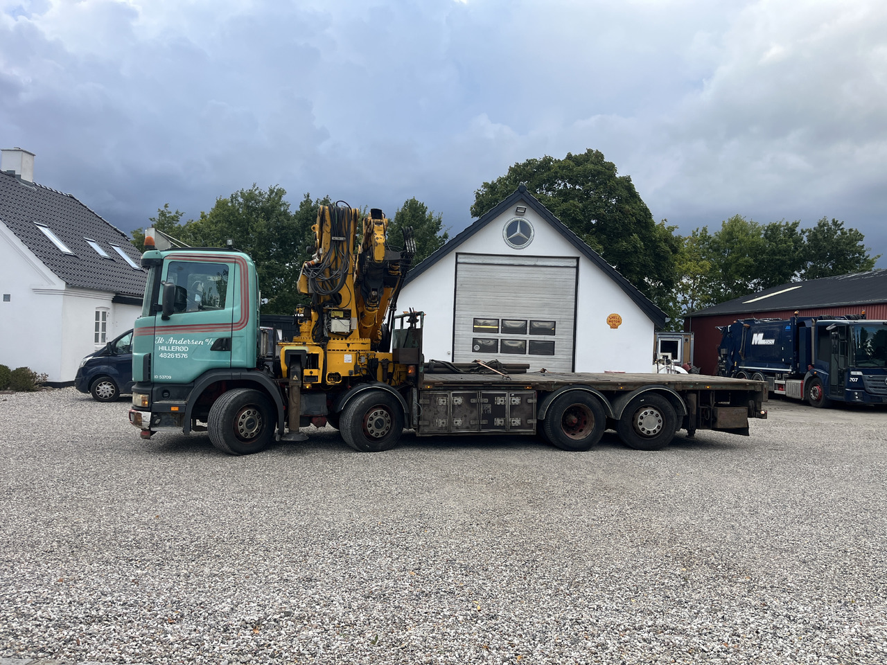 Scania G 124 - 크레인 트럭 : 사진 1 Scania G 124 - 크레인 트럭 : 사진 1