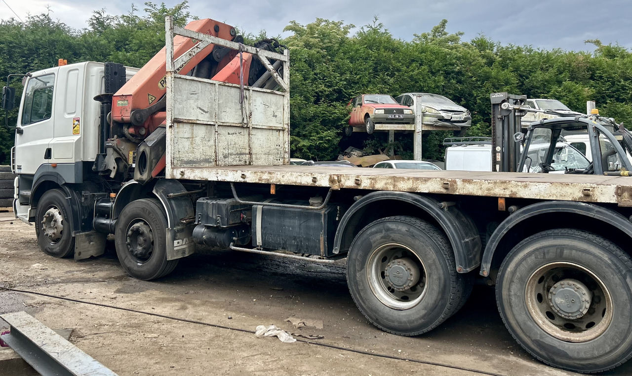 DAF Cf85 380 8x4 plateau grue Palfinger pk44002 - 드롭사이드/ 플랫베드 트럭, 크레인 트럭 : 사진 4 DAF Cf85 380 8x4 plateau grue Palfinger pk44002 - 드롭사이드/ 플랫베드 트럭, 크레인 트럭 : 사진 4
