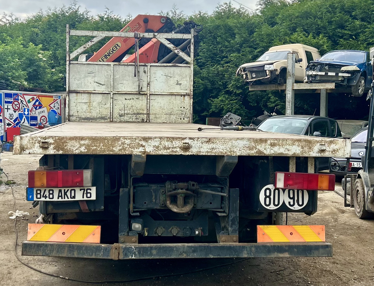 DAF Cf85 380 8x4 plateau grue Palfinger pk44002 - 드롭사이드/ 플랫베드 트럭, 크레인 트럭 : 사진 3 DAF Cf85 380 8x4 plateau grue Palfinger pk44002 - 드롭사이드/ 플랫베드 트럭, 크레인 트럭 : 사진 3