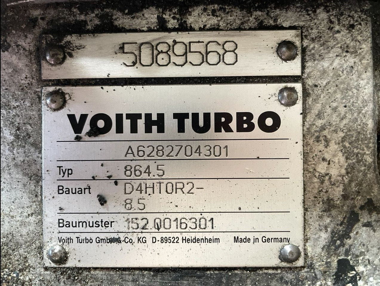 Voith Mercedes Citaro Voith Getriebe 864.5 D4HT0R2-8,5 A6282704301 152.0016301 5 - 기어박스 및 부품 버스 용 : 사진 3 Voith Mercedes Citaro Voith Getriebe 864.5 D4HT0R2-8,5 A6282704301 152.0016301 5 - 기어박스 및 부품 버스 용 : 사진 3