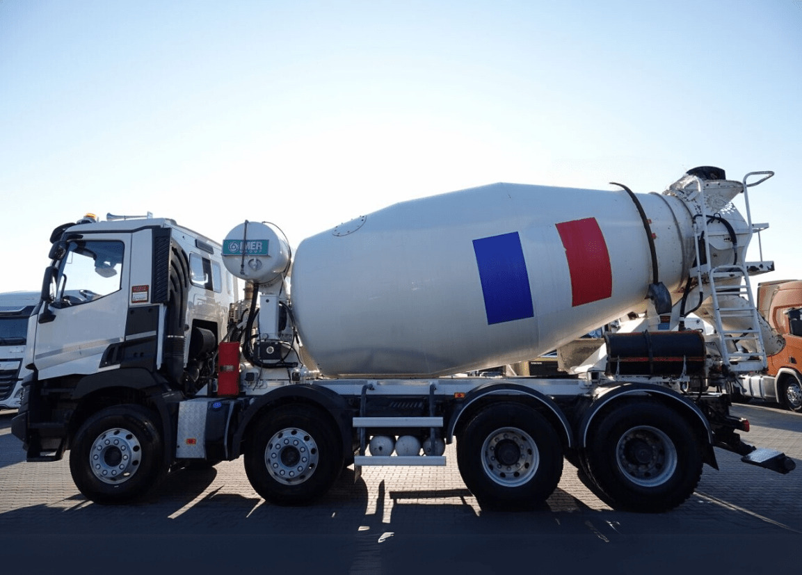 Renault C 430 8×4 Beton Mixer 9m3, TOP !!! - 콘크리트 믹서 트럭 : 사진 4 Renault C 430 8×4 Beton Mixer 9m3, TOP !!! - 콘크리트 믹서 트럭 : 사진 4