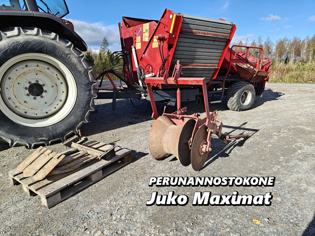 Juko Maximat perunan tai sipulin nostokone Katso video! - 감자 수확기 : 사진 1 Juko Maximat perunan tai sipulin nostokone Katso video! - 감자 수확기 : 사진 1