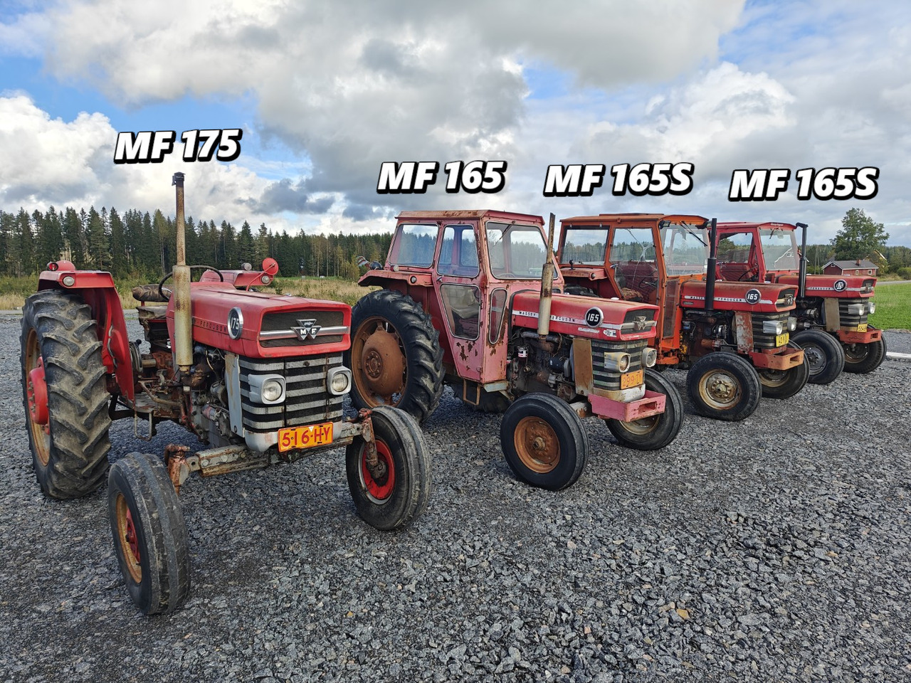 MASSEY FERGUSON 165, 165S ja 175 traktoreita 4 kpl / 4pcs - 장궤형 트랙터 : 사진 1 MASSEY FERGUSON 165, 165S ja 175 traktoreita 4 kpl / 4pcs - 장궤형 트랙터 : 사진 1
