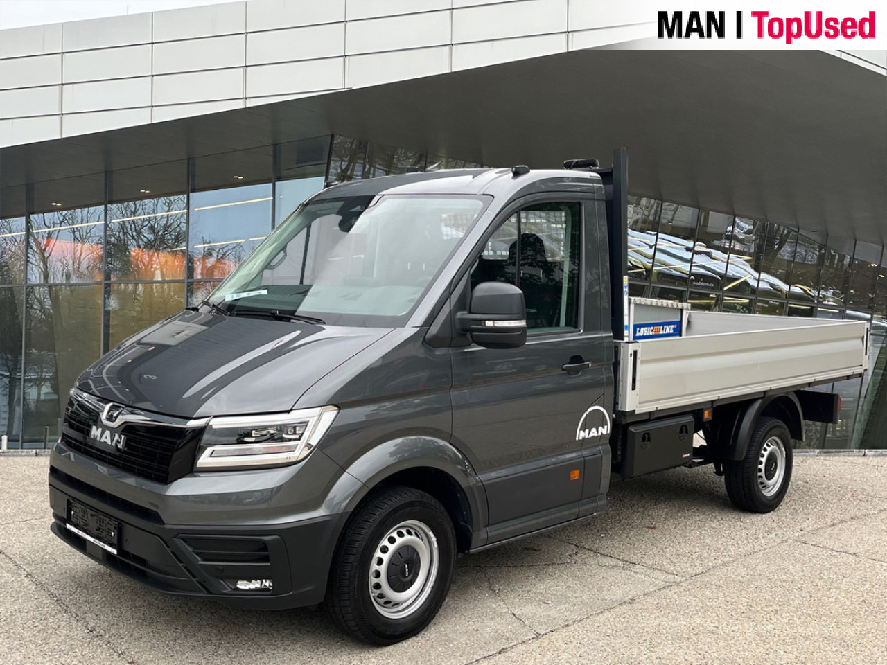 MAN TGE 3.140 4X2F SB, Automatic, Flat bed Klima ZV - 플랫베드 밴 : 사진 1 MAN TGE 3.140 4X2F SB, Automatic, Flat bed Klima ZV - 플랫베드 밴 : 사진 1