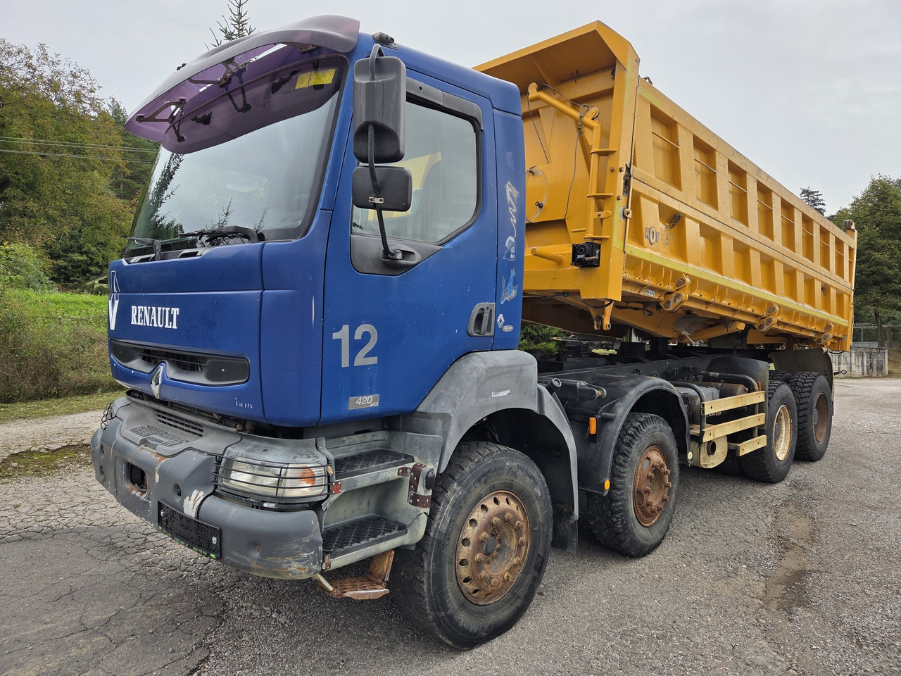 RENAULT KERAX 420.40 PR 8X4 3way tipper Bordamtik - 덤프트럭 : 사진 1 RENAULT KERAX 420.40 PR 8X4 3way tipper Bordamtik - 덤프트럭 : 사진 1