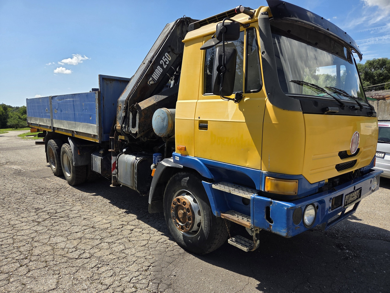 TATRA T815 260R11 6x6 + HIAB 250 - 드롭사이드/ 플랫베드 트럭, 크레인 트럭 : 사진 5 TATRA T815 260R11 6x6 + HIAB 250 - 드롭사이드/ 플랫베드 트럭, 크레인 트럭 : 사진 5