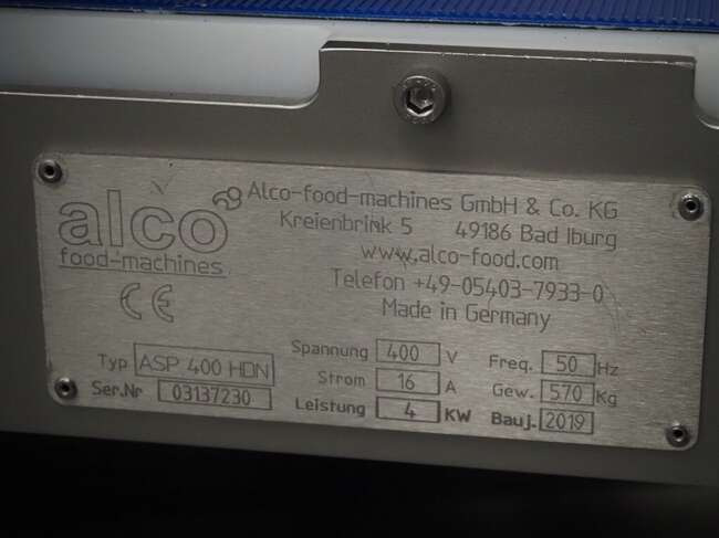 식품기계 Alco flattener ASP400HDN : 사진 9