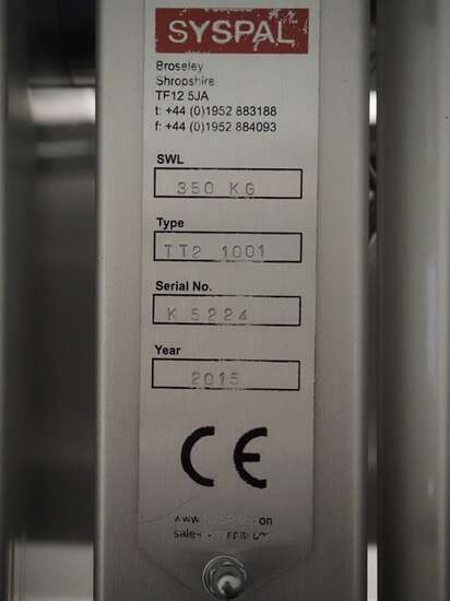 식품기계 Syspal eurobin tumbler TT2 1001 : 사진 8