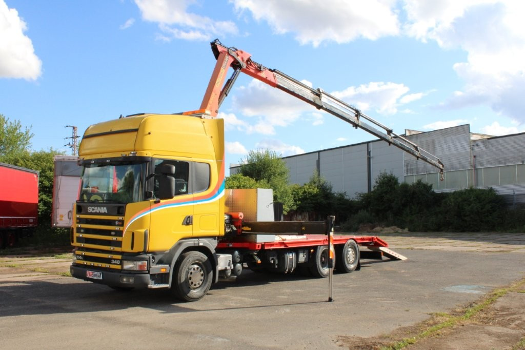 Scania R 114 LB340 6X2 L PALFINGER PK16502 - 자동 운반 장치 트럭, 크레인 트럭 : 사진 2 Scania R 114 LB340 6X2 L PALFINGER PK16502 - 자동 운반 장치 트럭, 크레인 트럭 : 사진 2