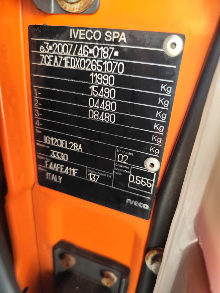 IVECO EUROCARGO 120-90L - 크레인 트럭 : 사진 2 IVECO EUROCARGO 120-90L - 크레인 트럭 : 사진 2